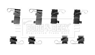 BORG & BECK Комплектующие, колодки дискового тормоза BBK1585